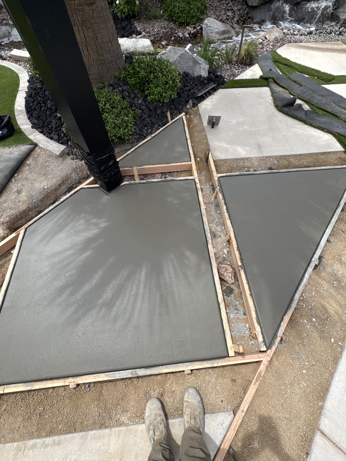 Fresh formed concrete by Dreamscape