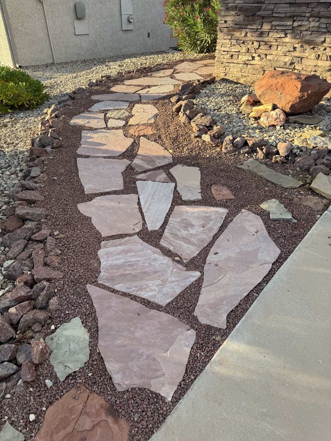 Flagstone pathway by Dreamscape